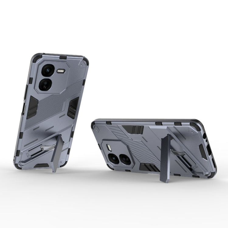 For vivo iQOO Z9X 5G Punk Armor 2 in 1 PC + TPU Phone Case with Holder