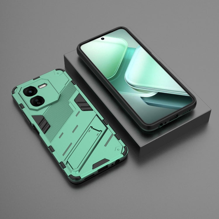 For vivo iQOO Z9X 5G Punk Armor 2 in 1 PC + TPU Phone Case with Holder