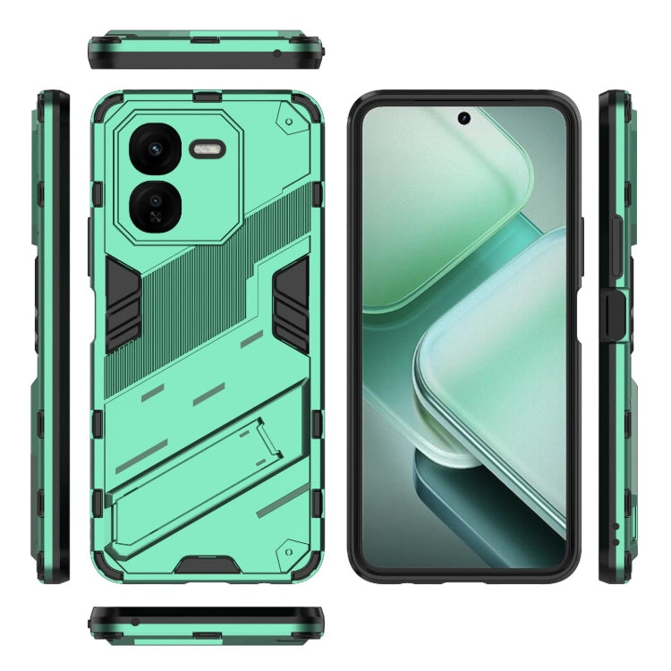 For vivo iQOO Z9X 5G Punk Armor 2 in 1 PC + TPU Phone Case with Holder