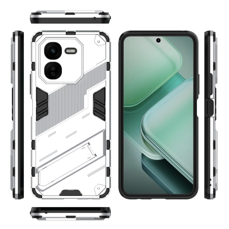For vivo iQOO Z9X 5G Punk Armor 2 in 1 PC + TPU Phone Case with Holder