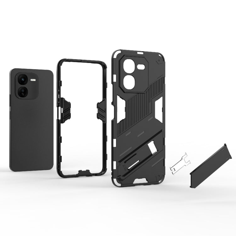 For vivo iQOO Z9X 5G Punk Armor 2 in 1 PC + TPU Phone Case with Holder