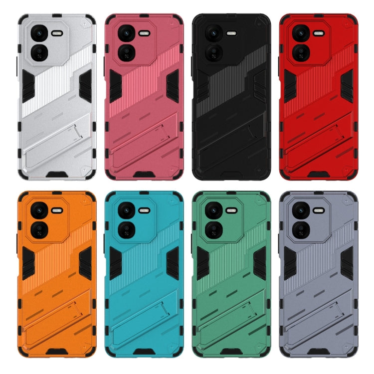 For vivo iQOO Z9X 5G Punk Armor 2 in 1 PC + TPU Phone Case with Holder