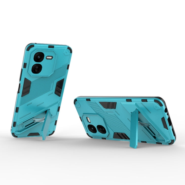 For vivo iQOO Z9X 5G Punk Armor 2 in 1 PC + TPU Phone Case with Holder