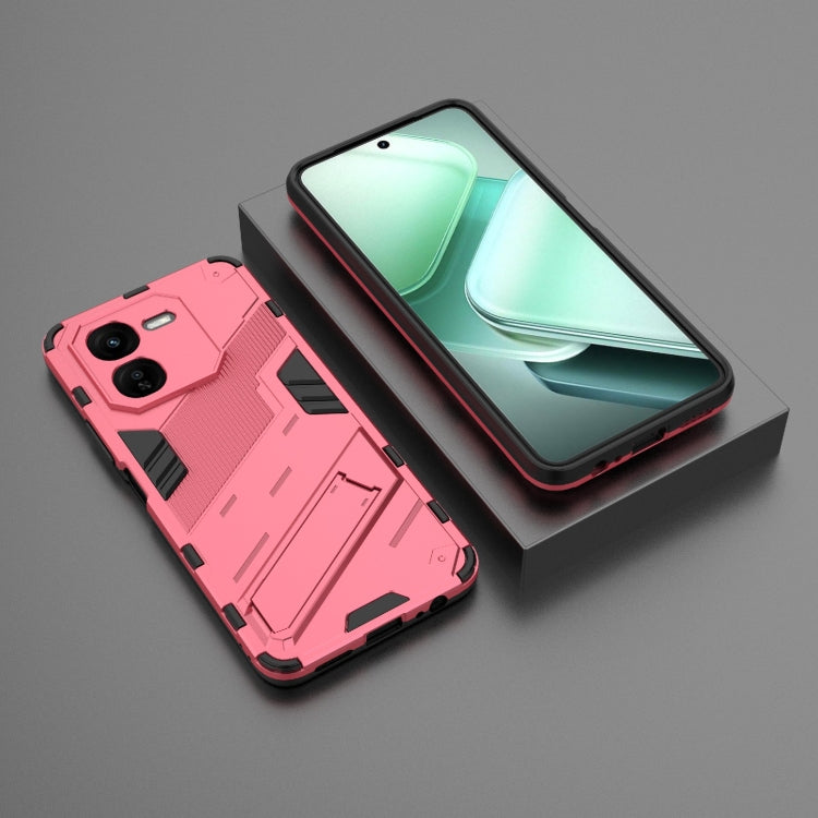 For vivo iQOO Z9X 5G Punk Armor 2 in 1 PC + TPU Phone Case with Holder