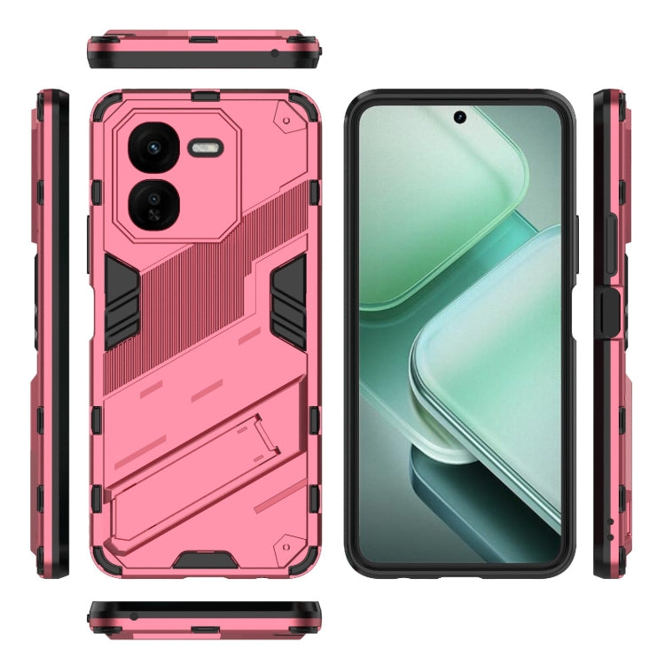 For vivo iQOO Z9X 5G Punk Armor 2 in 1 PC + TPU Phone Case with Holder