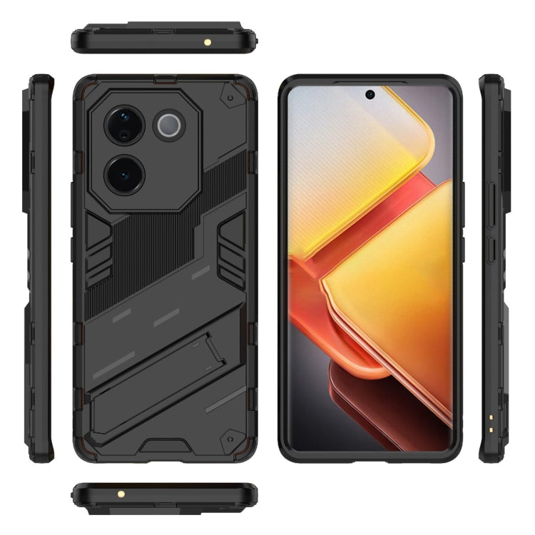 For vivo iQOO Z9s Pro 5G India Punk Armor 2 in 1 PC + TPU Phone Case with Holder
