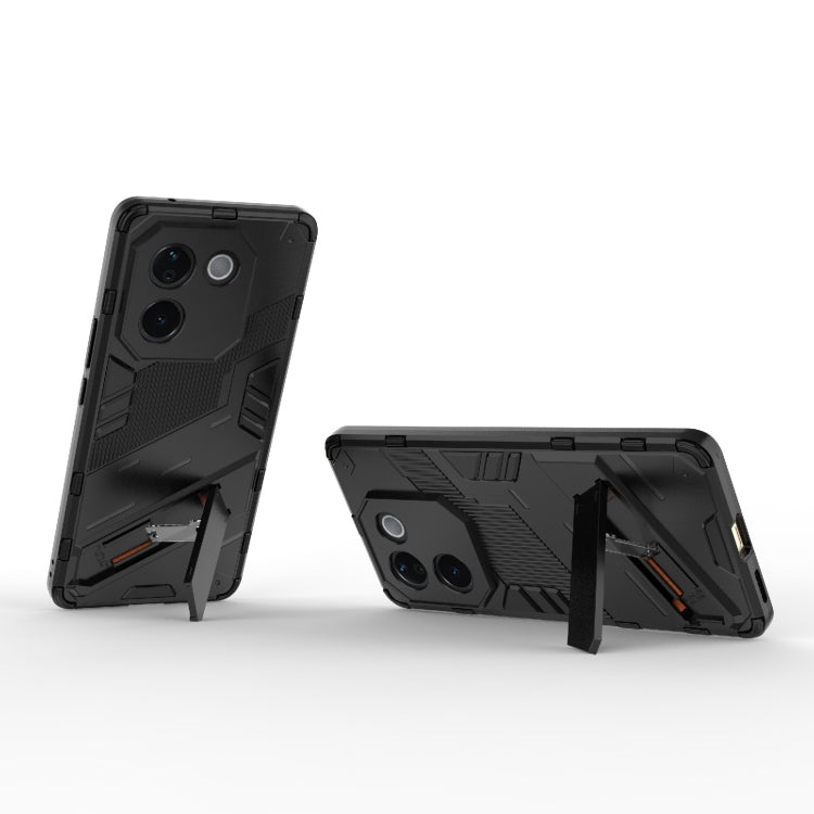 For vivo iQOO Z9s Pro 5G India Punk Armor 2 in 1 PC + TPU Phone Case with Holder