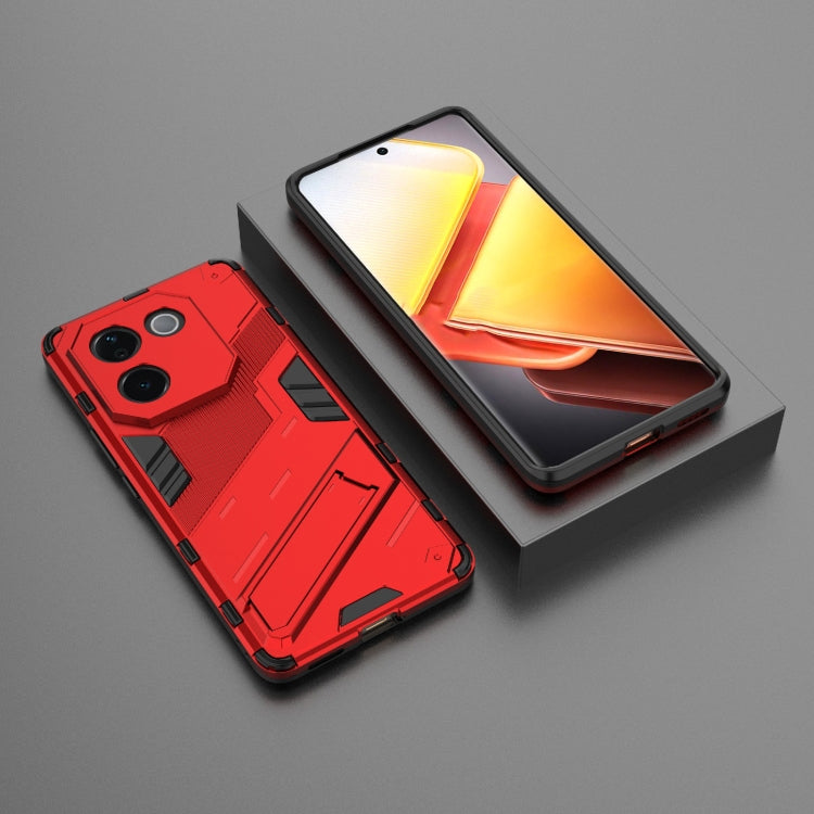 For vivo iQOO Z9s Pro 5G India Punk Armor 2 in 1 PC + TPU Phone Case with Holder