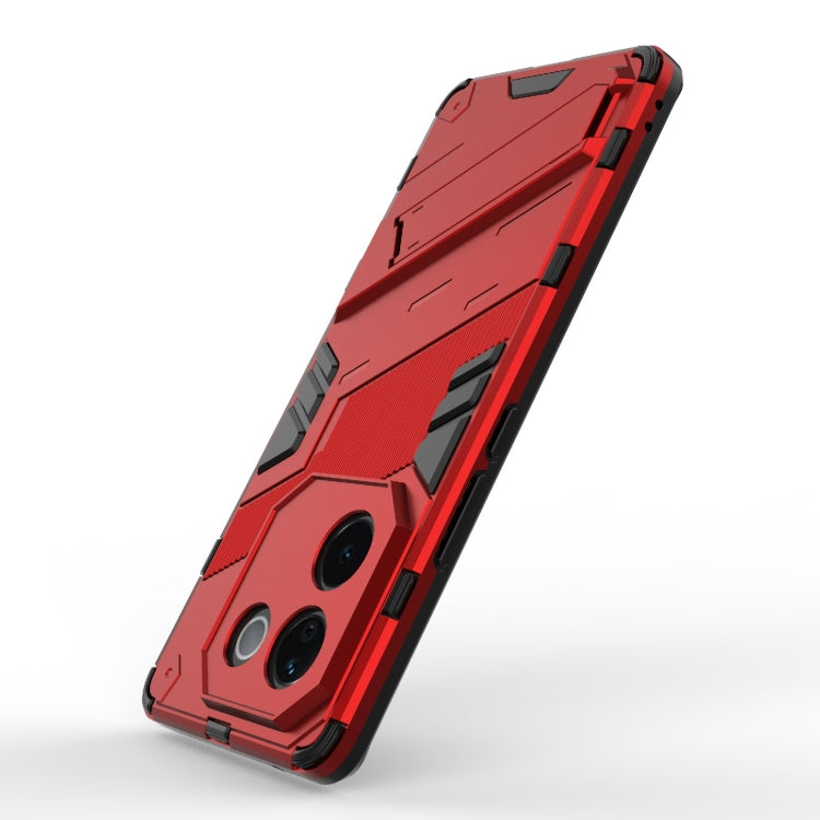 For vivo iQOO Z9s Pro 5G India Punk Armor 2 in 1 PC + TPU Phone Case with Holder