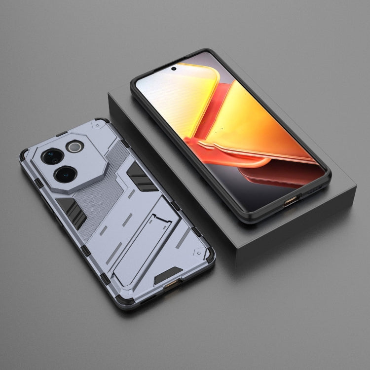 For vivo iQOO Z9s Pro 5G India Punk Armor 2 in 1 PC + TPU Phone Case with Holder
