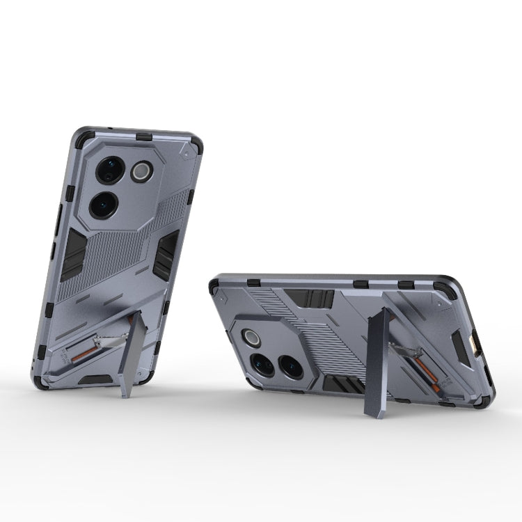 For vivo iQOO Z9s Pro 5G India Punk Armor 2 in 1 PC + TPU Phone Case with Holder