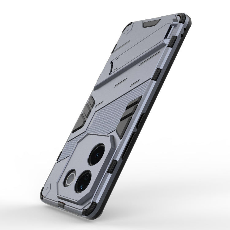 For vivo iQOO Z9s Pro 5G India Punk Armor 2 in 1 PC + TPU Phone Case with Holder