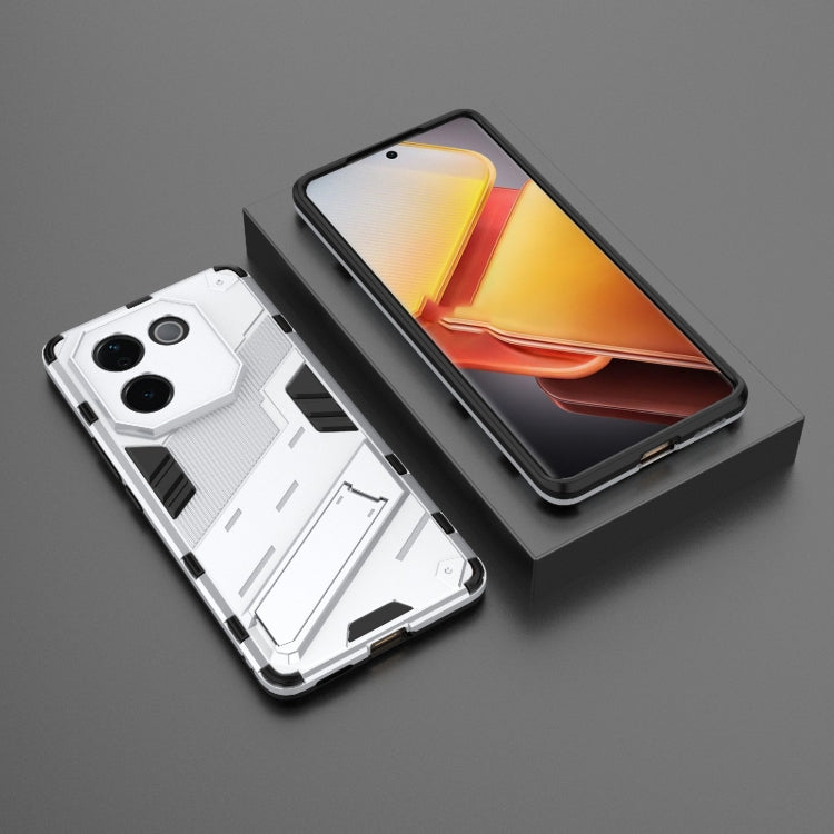 For vivo iQOO Z9s Pro 5G India Punk Armor 2 in 1 PC + TPU Phone Case with Holder
