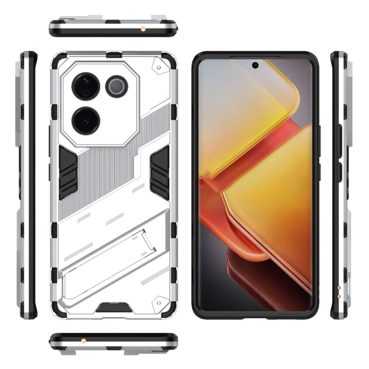 For vivo iQOO Z9s Pro 5G India Punk Armor 2 in 1 PC + TPU Phone Case with Holder