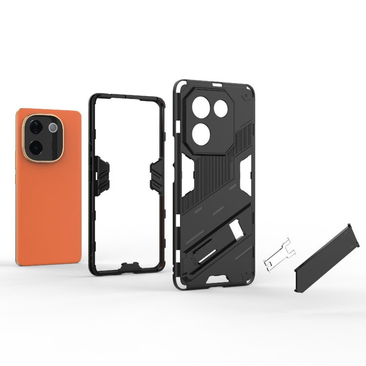 For vivo iQOO Z9s Pro 5G India Punk Armor 2 in 1 PC + TPU Phone Case with Holder