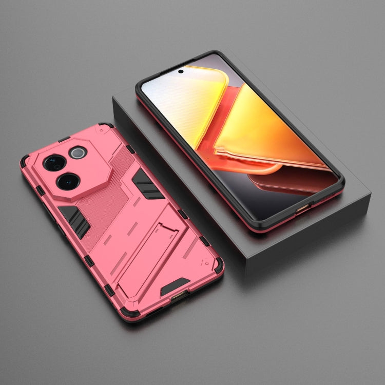 For vivo iQOO Z9s Pro 5G India Punk Armor 2 in 1 PC + TPU Phone Case with Holder
