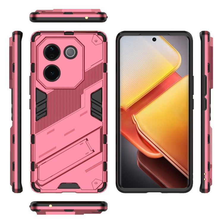 For vivo iQOO Z9s Pro 5G India Punk Armor 2 in 1 PC + TPU Phone Case with Holder