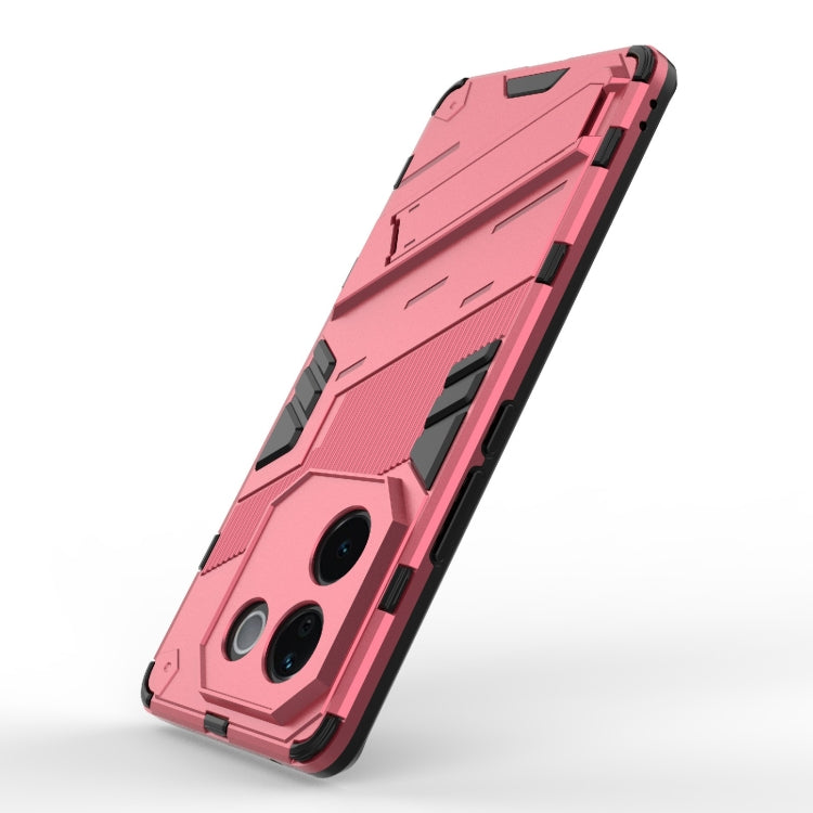 For vivo iQOO Z9s Pro 5G India Punk Armor 2 in 1 PC + TPU Phone Case with Holder