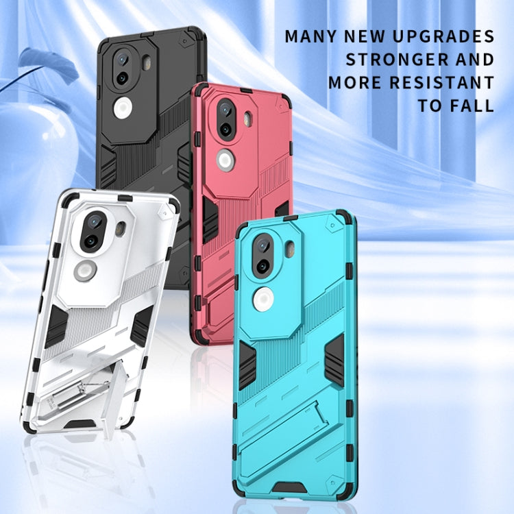 For vivo iQOO Z9s 5G Global Punk Armor 2 in 1 PC + TPU Phone Case with Holder