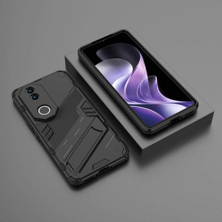 For vivo V50 5G Global Punk Armor 2 in 1 PC + TPU Phone Case with Holder