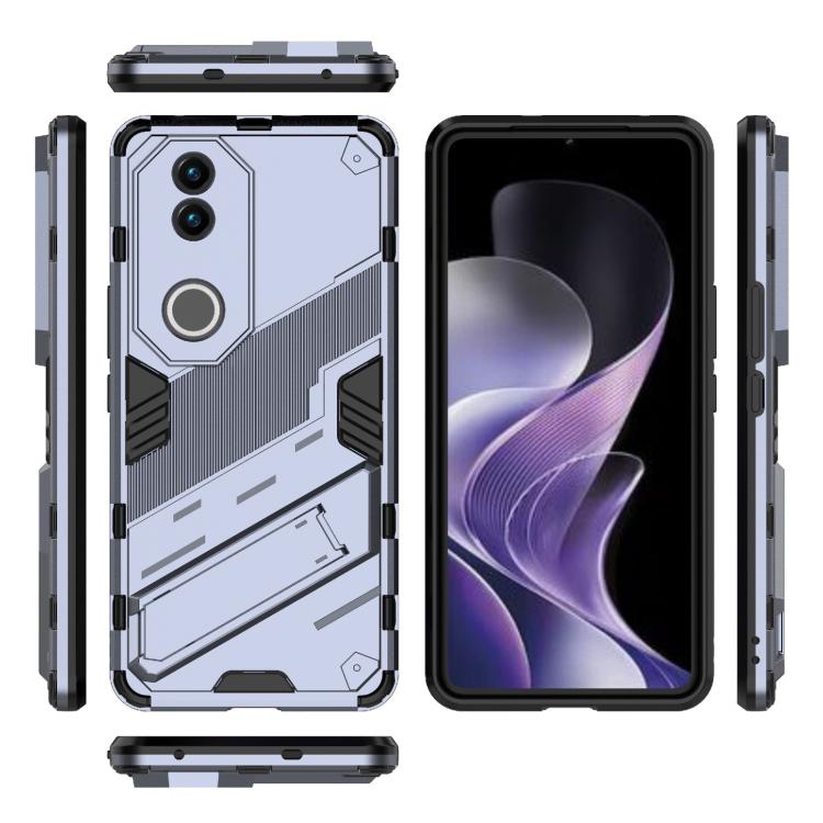 For vivo V50 5G Global Punk Armor 2 in 1 PC + TPU Phone Case with Holder