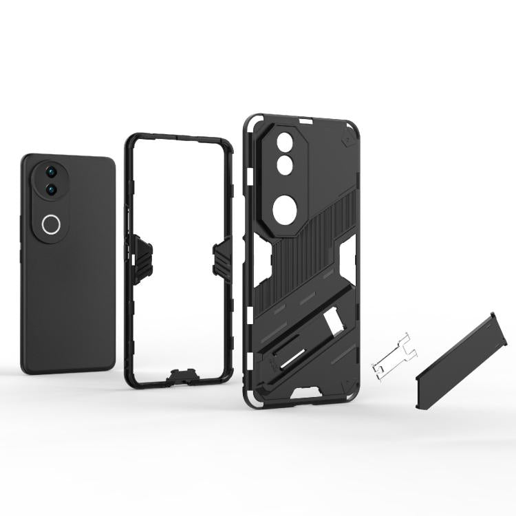 For vivo V50 5G Global Punk Armor 2 in 1 PC + TPU Phone Case with Holder