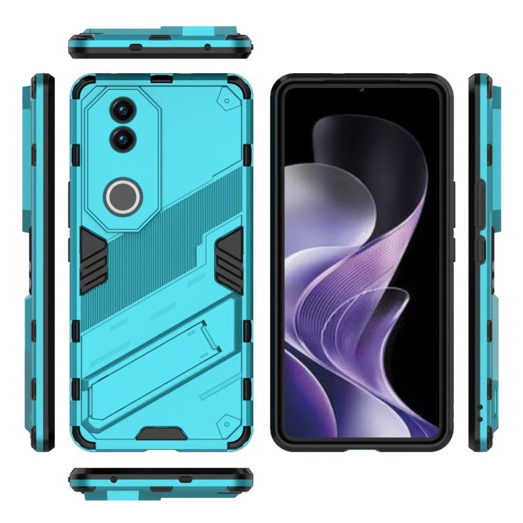For vivo V50 5G Global Punk Armor 2 in 1 PC + TPU Phone Case with Holder