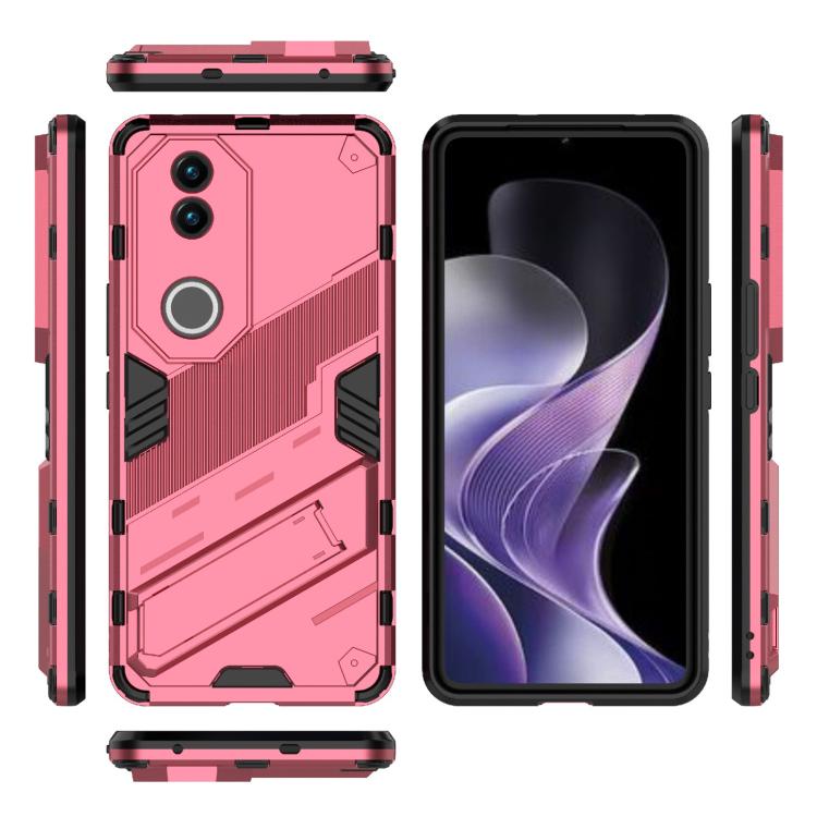 For vivo V50 5G Global Punk Armor 2 in 1 PC + TPU Phone Case with Holder