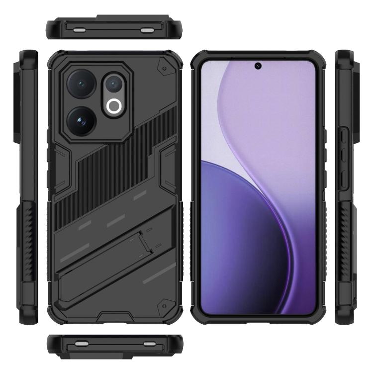 For vivo V60 5G Global Punk Armor 2 in 1 PC + TPU Phone Case with Holder