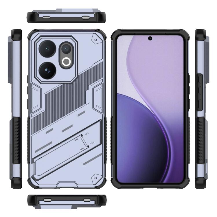 For vivo V60 5G Global Punk Armor 2 in 1 PC + TPU Phone Case with Holder