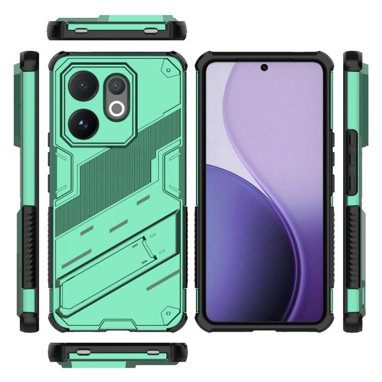 For vivo V60 5G Global Punk Armor 2 in 1 PC + TPU Phone Case with Holder
