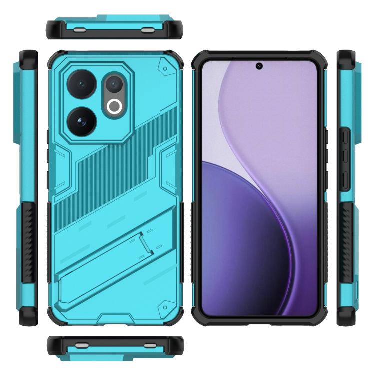 For vivo V60 5G Global Punk Armor 2 in 1 PC + TPU Phone Case with Holder