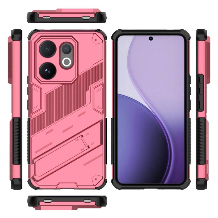 For vivo V60 5G Global Punk Armor 2 in 1 PC + TPU Phone Case with Holder