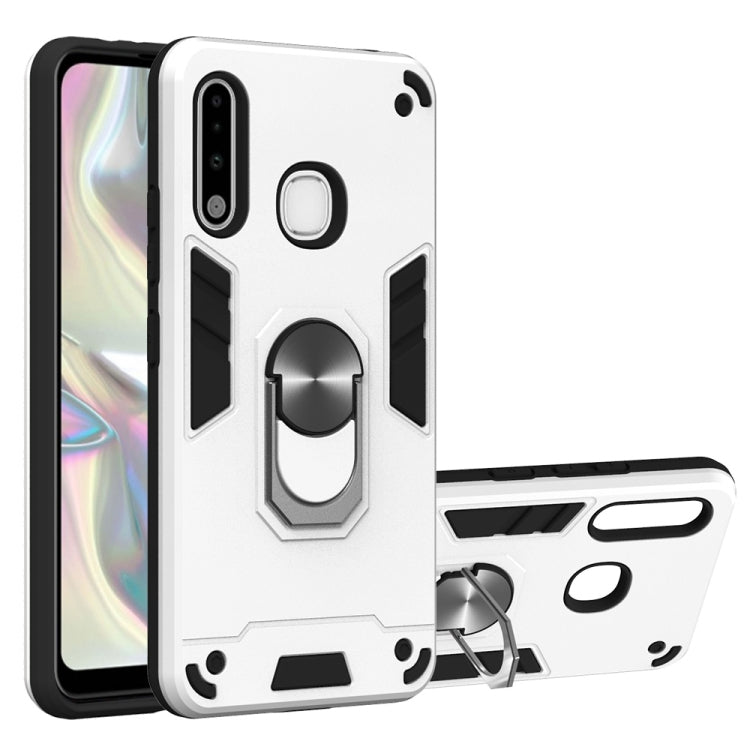 For Samsung Galaxy A70e 2 in 1 Armour Series PC + TPU Protective Case with Ring Holder