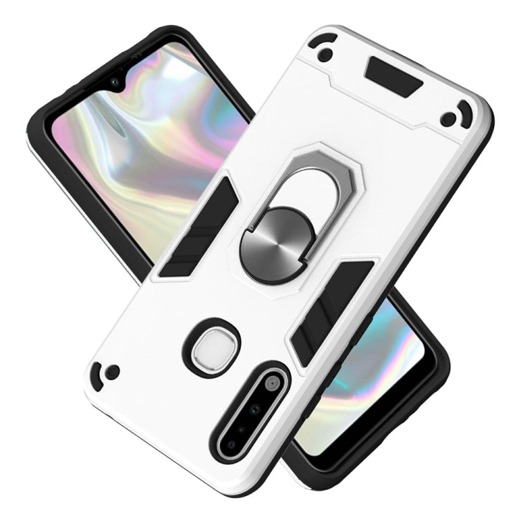 For Samsung Galaxy A70e 2 in 1 Armour Series PC + TPU Protective Case with Ring Holder