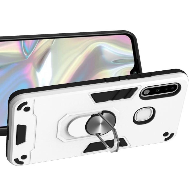 For Samsung Galaxy A70e 2 in 1 Armour Series PC + TPU Protective Case with Ring Holder