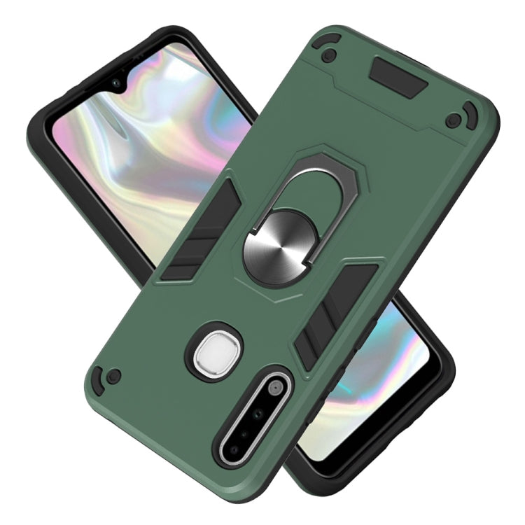 For Samsung Galaxy A70e 2 in 1 Armour Series PC + TPU Protective Case with Ring Holder