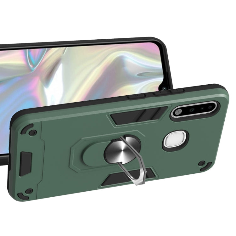 For Samsung Galaxy A70e 2 in 1 Armour Series PC + TPU Protective Case with Ring Holder