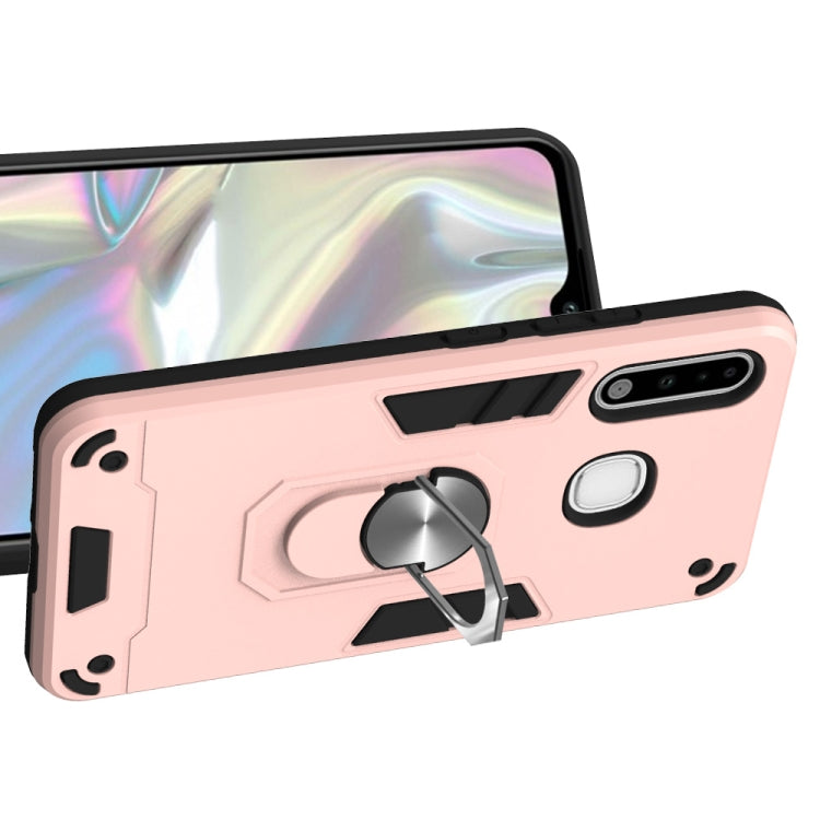 For Samsung Galaxy A70e 2 in 1 Armour Series PC + TPU Protective Case with Ring Holder