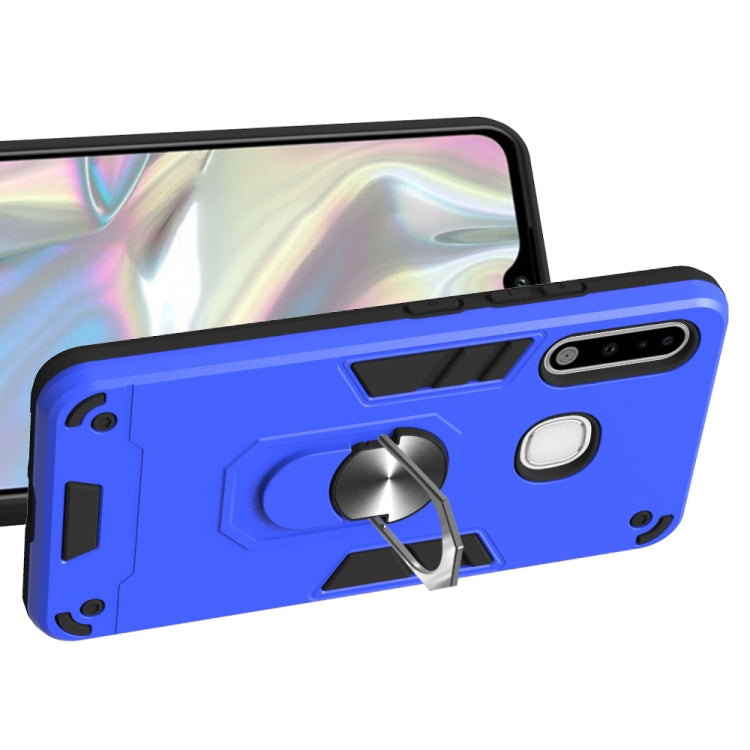 For Samsung Galaxy A70e 2 in 1 Armour Series PC + TPU Protective Case with Ring Holder