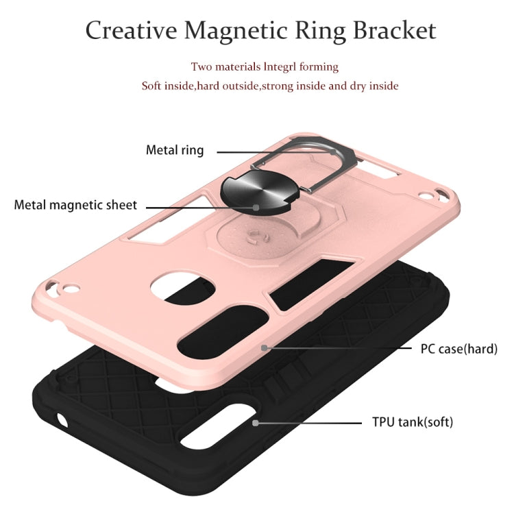 For Samsung Galaxy A70e 2 in 1 Armour Series PC + TPU Protective Case with Ring Holder