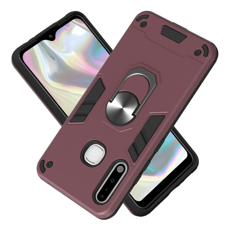 For Samsung Galaxy A70e 2 in 1 Armour Series PC + TPU Protective Case with Ring Holder
