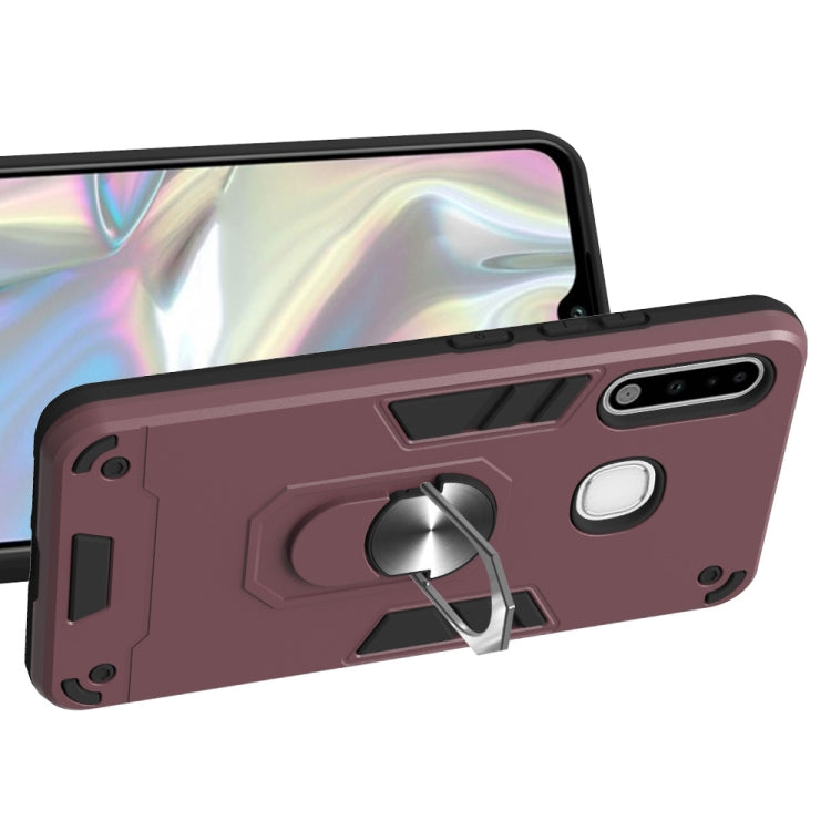 For Samsung Galaxy A70e 2 in 1 Armour Series PC + TPU Protective Case with Ring Holder