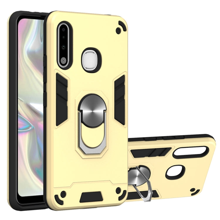 For Samsung Galaxy A70e 2 in 1 Armour Series PC + TPU Protective Case with Ring Holder