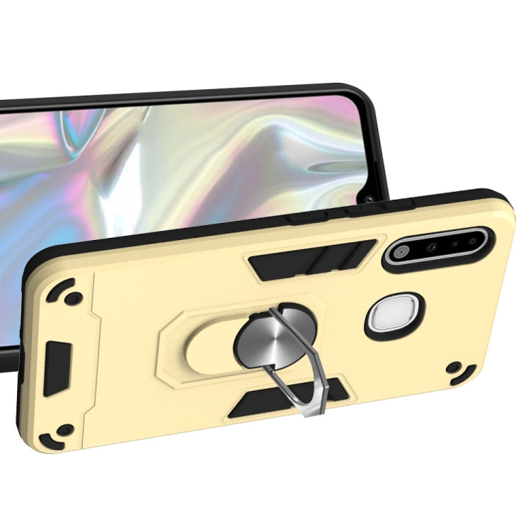 For Samsung Galaxy A70e 2 in 1 Armour Series PC + TPU Protective Case with Ring Holder