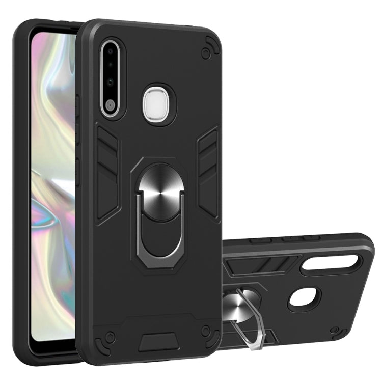 For Samsung Galaxy A70e 2 in 1 Armour Series PC + TPU Protective Case with Ring Holder