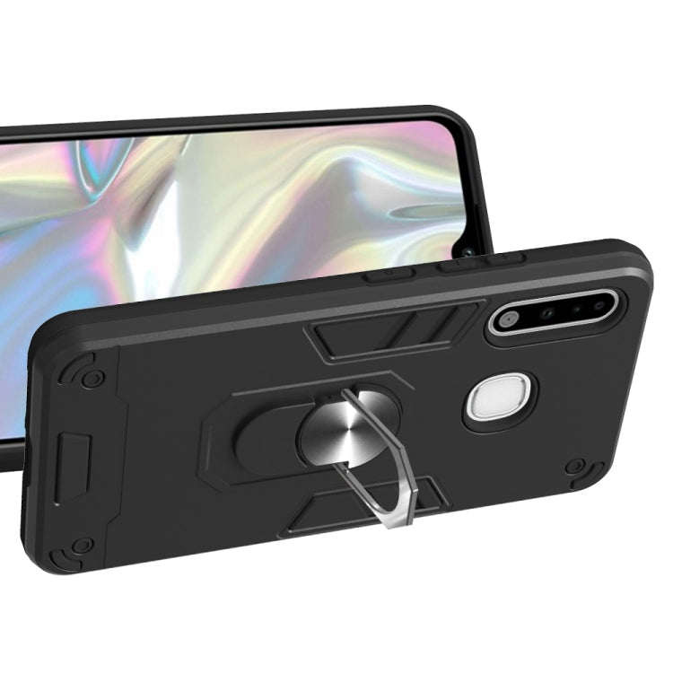 For Samsung Galaxy A70e 2 in 1 Armour Series PC + TPU Protective Case with Ring Holder