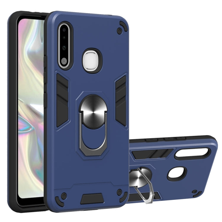 For Samsung Galaxy A70e 2 in 1 Armour Series PC + TPU Protective Case with Ring Holder