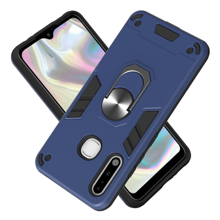 For Samsung Galaxy A70e 2 in 1 Armour Series PC + TPU Protective Case with Ring Holder
