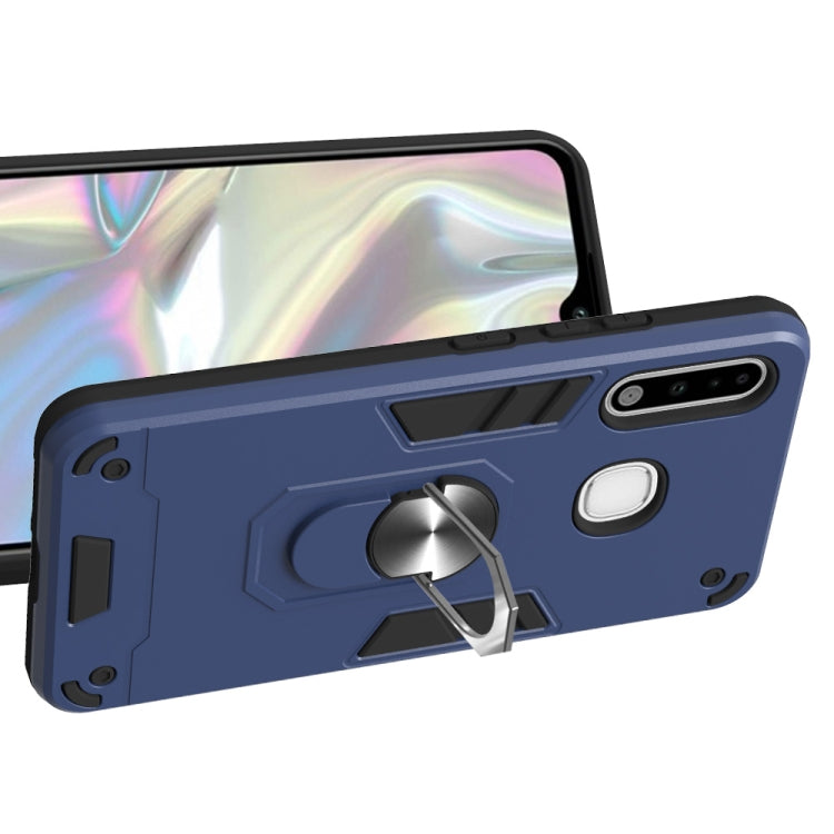 For Samsung Galaxy A70e 2 in 1 Armour Series PC + TPU Protective Case with Ring Holder